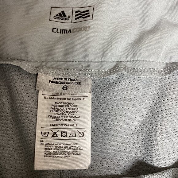 Adidas Clima Cool Golf Skort Sz 6 Gray # 177A - Picture 8 of 8